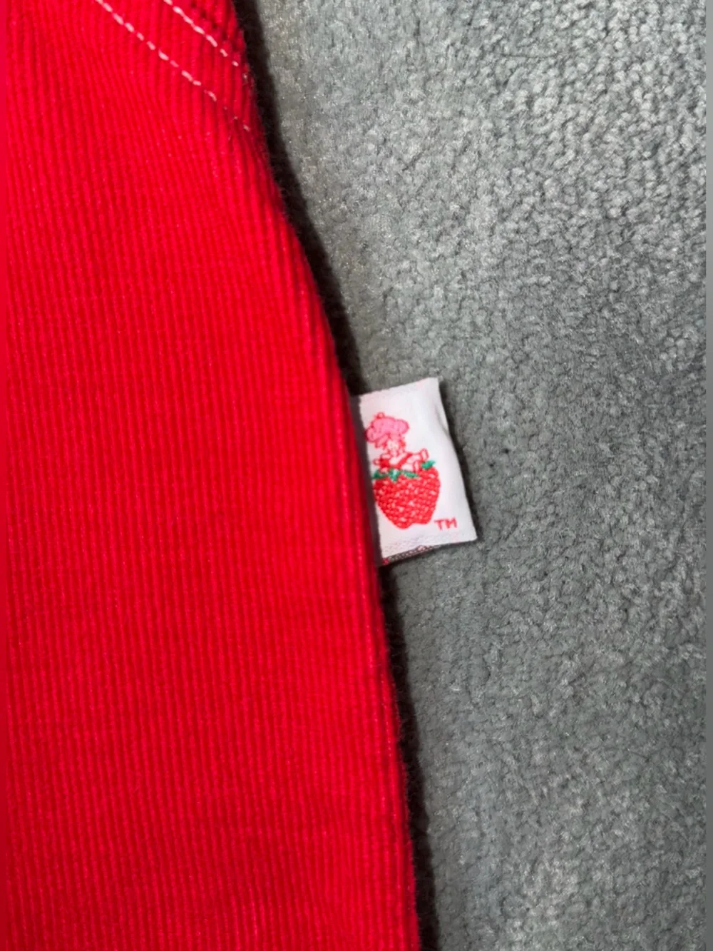 Vintage Strawberry Shortcake Vibrant Red Overalls MCMLXXX (1980)